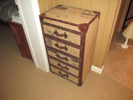 5 DRAWER SUITCASE STYLE MINI DRESSER 24"X36"X14"