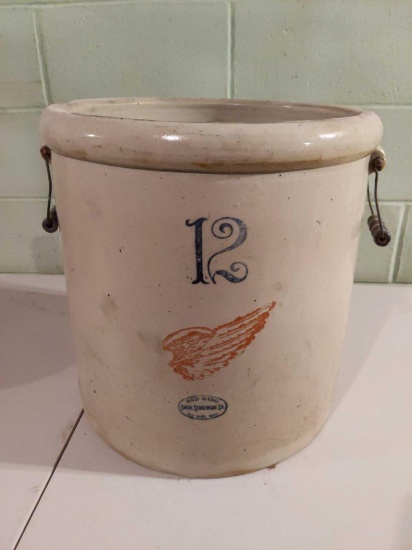 12 gallon Red Wing - Large Wing crock