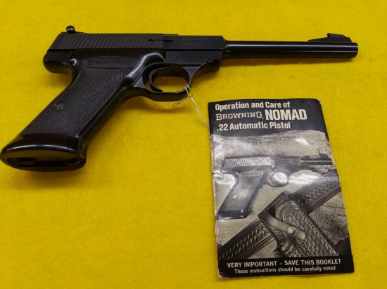 Browning Nomad .22 LR Semi-Automatic Pistol SN 27943P70 w/Instruction Booklet