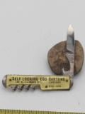 Camillus Cut Co Advertising Self Locking Egg Carton-Chicago Pocket Knife-Corkscrew 5