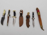 Miniature Knife Lot - 7 Including Cub Hunter