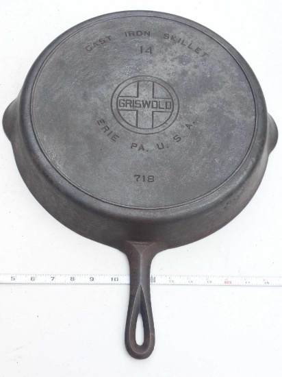 Griswold 14 Cast Iron Skillet Erie, PA 718