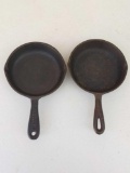 Hemenway's & Unmarked No 3 Skillets 6 5/8