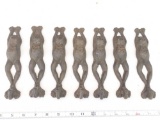 7 Leaping Frog Wall Hooks (Reproduction)