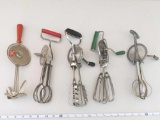 Flint, Maynard, Inst-Whip, Merry-Whirl & Jiffy-Whip Hand Mixer Lot