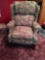 Floral Wingback Recliner Chair