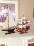 San Matteo & Unmarked Sail Boat Decorations