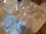 Clear Glassware Lot - Misc. Pieces