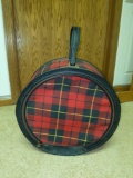 Round Plaid Hat Box 16