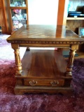 Square End Table with Drawer 27