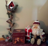 Christmas Decorations - Santa, Birdhouse & More