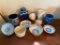 Blue Themed Glassware Lot - 11 Pieces