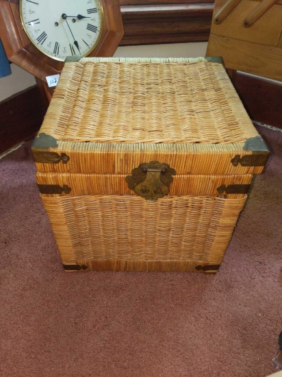 16" Wicker Cube w Classic & Contemporary CD Collection inside