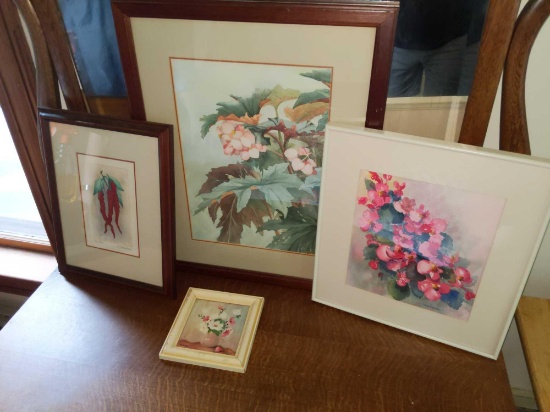 Floral Picture Lot
