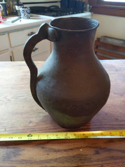 Brass & Copper pitcher 11"