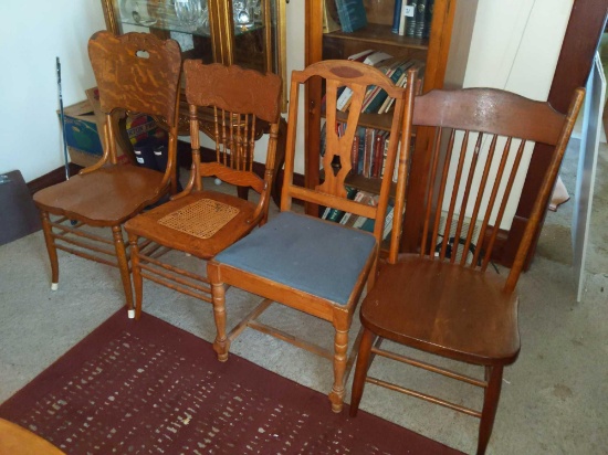 4 Wood Chairs