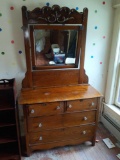 4 Drawer Dresser w/ Mirror 42x18x76
