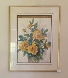 Yellow Flowers Framed Print 22x28