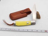 A.G. Russell 8Cr115MoV Folding Knife with Sheath