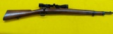 1895 Chilean Mauser Cut Down (Sporter) RIfle with Sling, See Through Scope Mount,