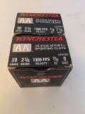 50 Rounds - Winchester AA Clays, 20 Ga., 2-3/4