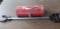Red Metal Tool Box with Tools & Grabber