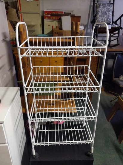 Wire Shelf on Wheels 17"x12x35"