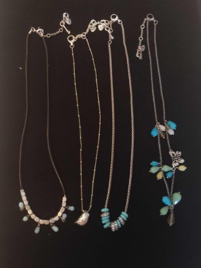 4 Fossil Necklaces