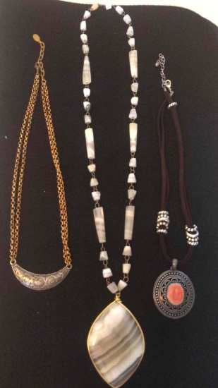 3 Necklace Lot