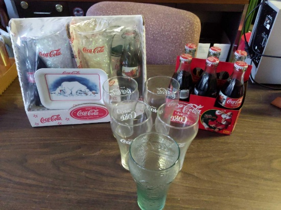 Coca Cola Set & Glasses Lot