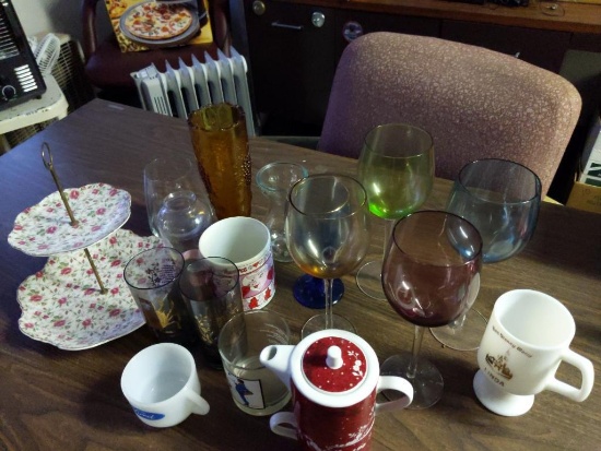 Stemware, Glasses & More Lot