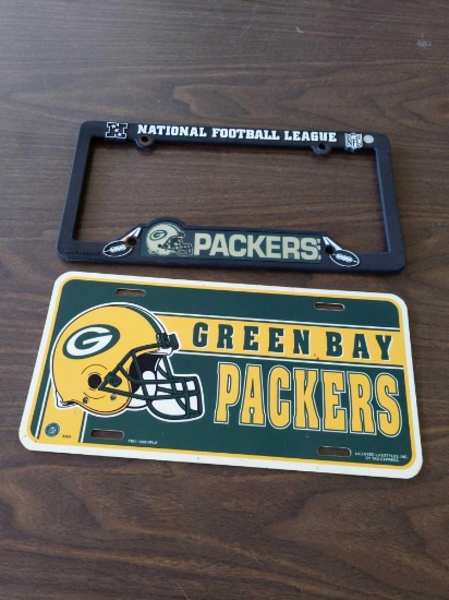 Green Bay Packers License Plate Holder & Display Plate