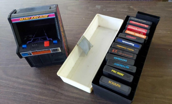 Vintage Atari Games & Mini Arcade Lot