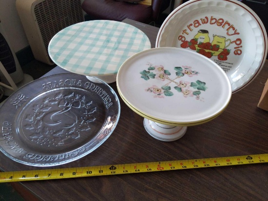 Pie & Cake Plate Lot