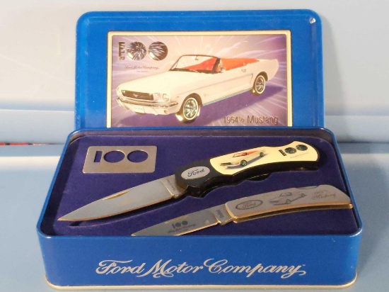 Ford Mustang 1964 1/2 Knife Tin Set - 100 Years Ford Motor Co.