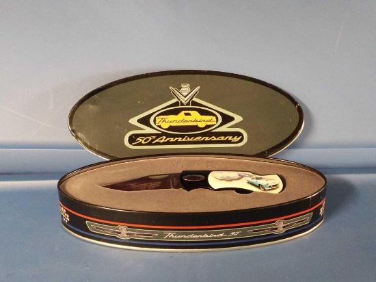 50th Anniversary Ford Thunderbird Knife Tin Set
