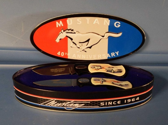 40th Anniversary Ford Mustang Knife Tin Set