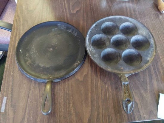 Wagner 1109 E -0- Griddle & Abebleskiver 7 (Cracked)