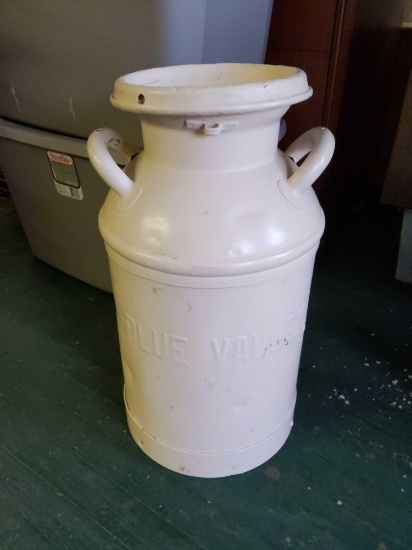 Blue Valley Milk Can