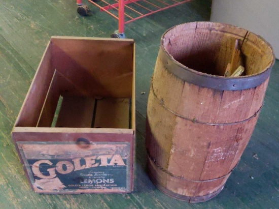 Nail Keg & Goleta Lemons Crate
