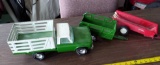 Nylint Green Rack Truck, Trailer, International 1586 Tractor & Spreader
