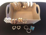 Earring Lot with 2 Rings
