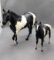 Printed Breyer Black & White Paint Stallion & Foal