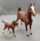 Vintage Breyer Mare & unmarked Foal