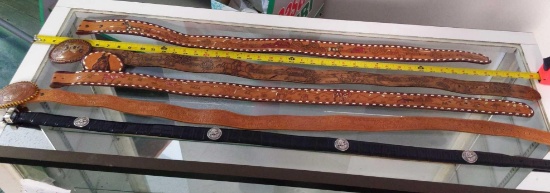 Leather Belt Lot - 39", 2-41", 2-48"