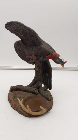 Turkey Landing Statue 10"