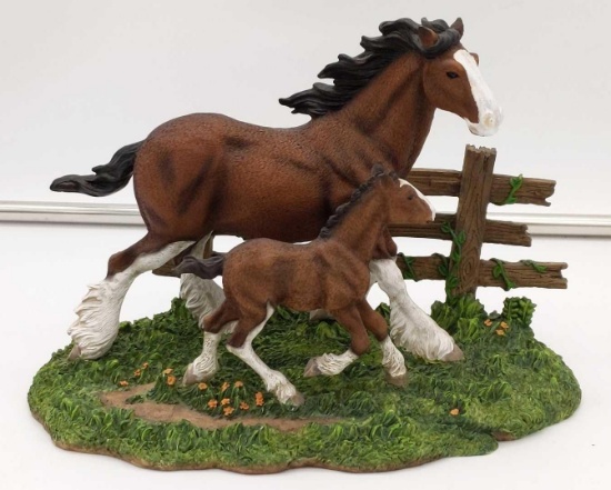 "Mare & Foal" The Clydesdale Collection - Anheuser-Busch