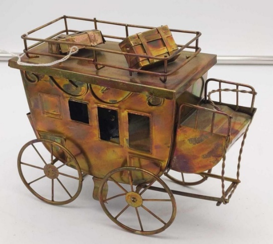 Music Box Stage Coach plays "Home on the Range" 7"x9"