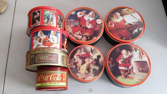 Coca-Cola Tin Lot (8)