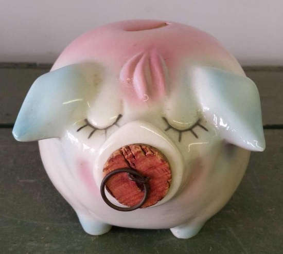 Hull Pottery "Corey Pig" 1957 Piggy Bank